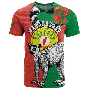 Happy Madagasikara Independence Day T shirt Ring-Tailed Lemur With Seal