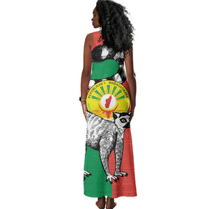 Happy Madagasikara Independence Day Tank Maxi Dress Ring-Tailed Lemur With Seal