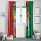 Happy Madagasikara Independence Day Window Curtain Ring-Tailed Lemur With Seal