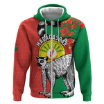 Happy Madagasikara Independence Day Zip Hoodie Ring-Tailed Lemur With Seal