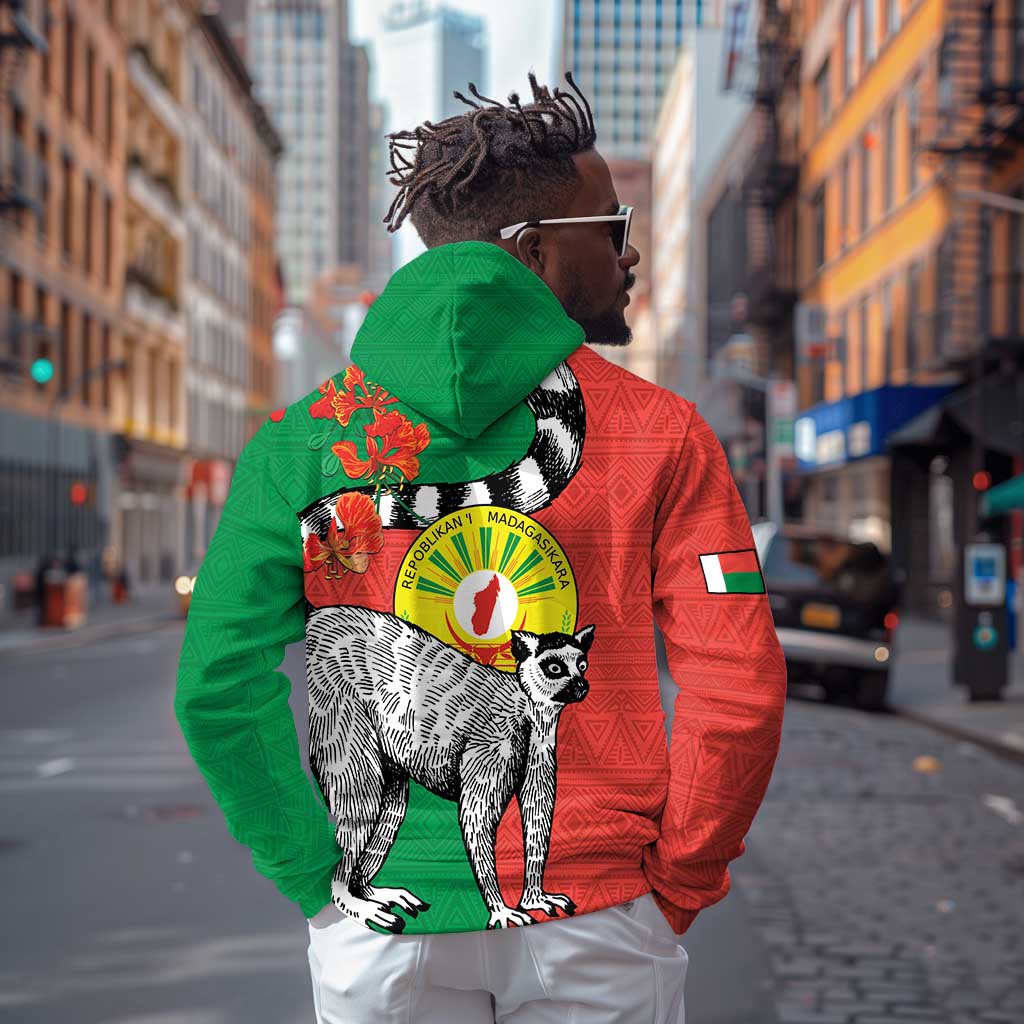 Happy Madagasikara Independence Day Zip Hoodie Ring-Tailed Lemur With Seal