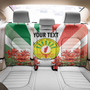 Personalized Madagasikara Back Car Seat Cover Seal With Poinciana