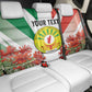 Personalized Madagasikara Back Car Seat Cover Seal With Poinciana