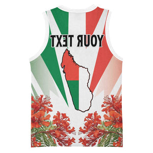 Personalized Madagasikara Basketball Jersey Seal With Poinciana - African Pride
