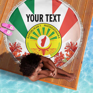Personalized Madagasikara Beach Blanket Seal With Poinciana