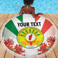 Personalized Madagasikara Beach Blanket Seal With Poinciana