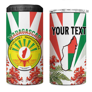 Personalized Madagasikara 4 in 1 Can Cooler Tumbler Seal With Poinciana