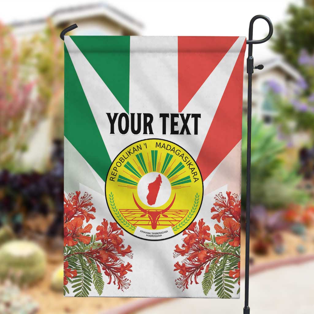 Personalized Madagasikara Garden Flag Seal With Poinciana