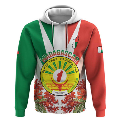 Personalized Madagasikara Hoodie Seal With Poinciana