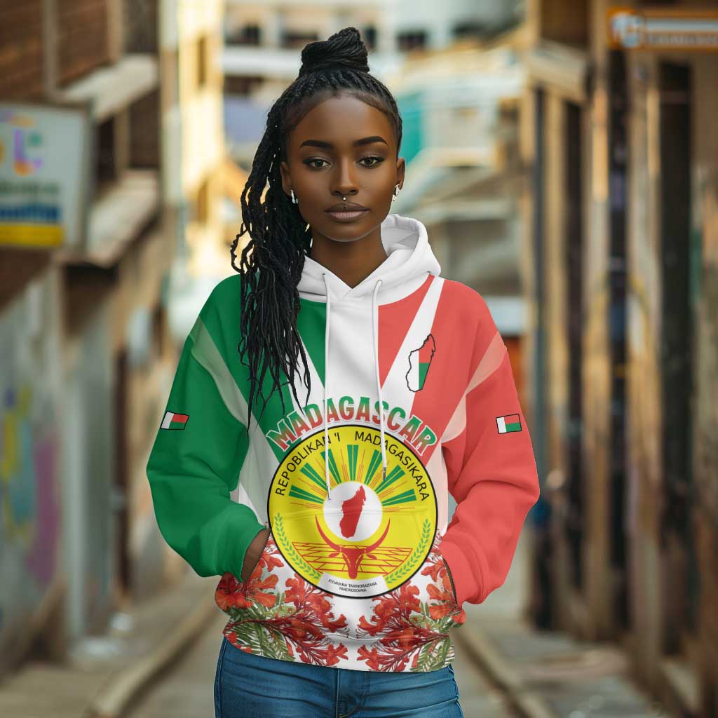 Personalized Madagasikara Hoodie Seal With Poinciana