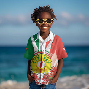 Personalized Madagasikara Kid Hawaiian Shirt Seal With Poinciana