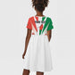 Personalized Madagasikara Kid Short Sleeve Dress Seal With Poinciana