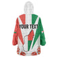 Personalized Madagasikara Kid Wearable Blanket Hoodie Seal With Poinciana