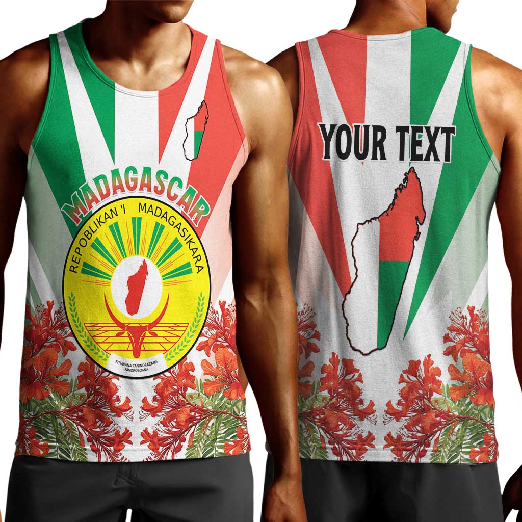 Personalized Madagasikara Men Tank Top Seal With Poinciana