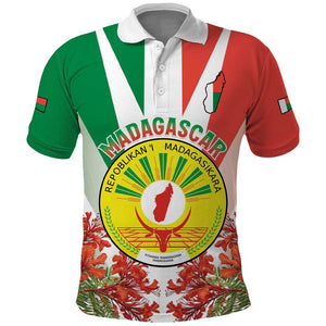 Personalized Madagasikara Polo Shirt Seal With Poinciana