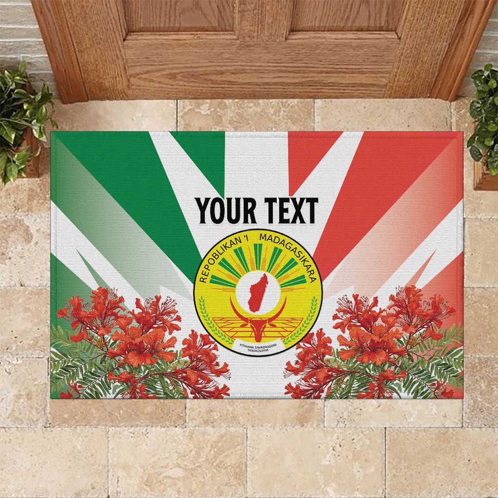 Personalized Madagasikara Rubber Doormat Seal With Poinciana