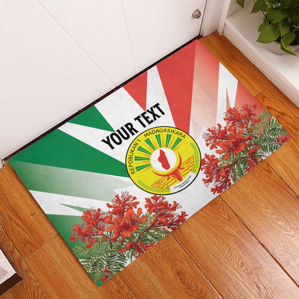 Personalized Madagasikara Rubber Doormat Seal With Poinciana