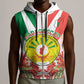 Personalized Madagasikara Sleeveless Zip Hoodie Seal With Poinciana - African Pride