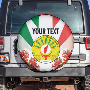 Personalized Madagasikara Spare Tire Cover Seal With Poinciana