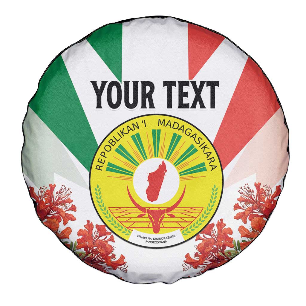 Personalized Madagasikara Spare Tire Cover Seal With Poinciana