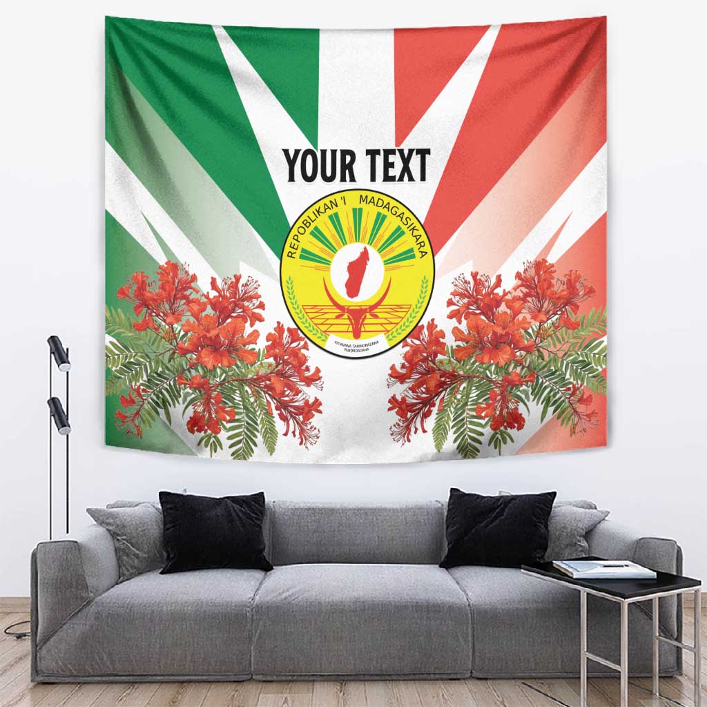 Personalized Madagasikara Tapestry Seal With Poinciana