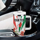 Personalized Madagasikara Tumbler With Handle Seal With Poinciana