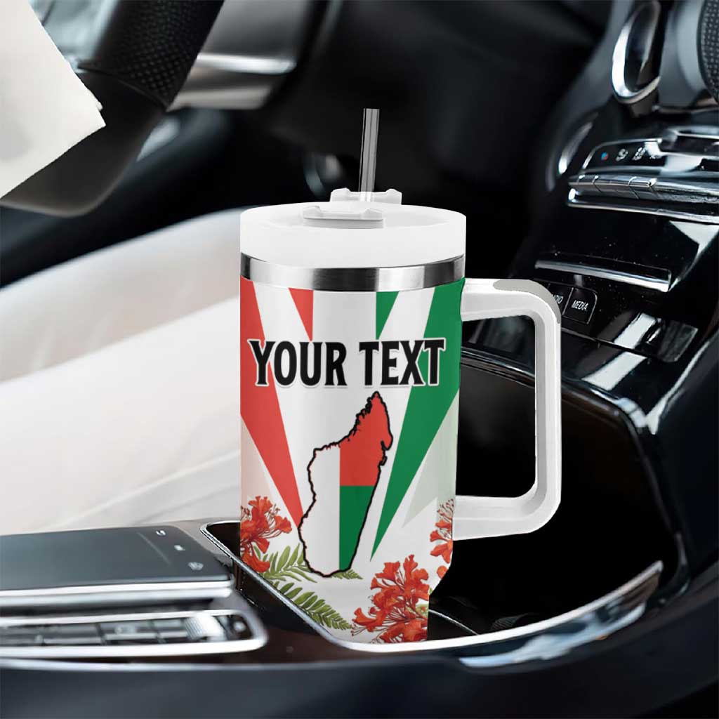 Personalized Madagasikara Tumbler With Handle Seal With Poinciana