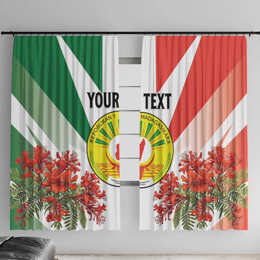 Personalized Madagasikara Window Curtain Seal With Poinciana