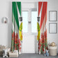Personalized Madagasikara Window Curtain Seal With Poinciana