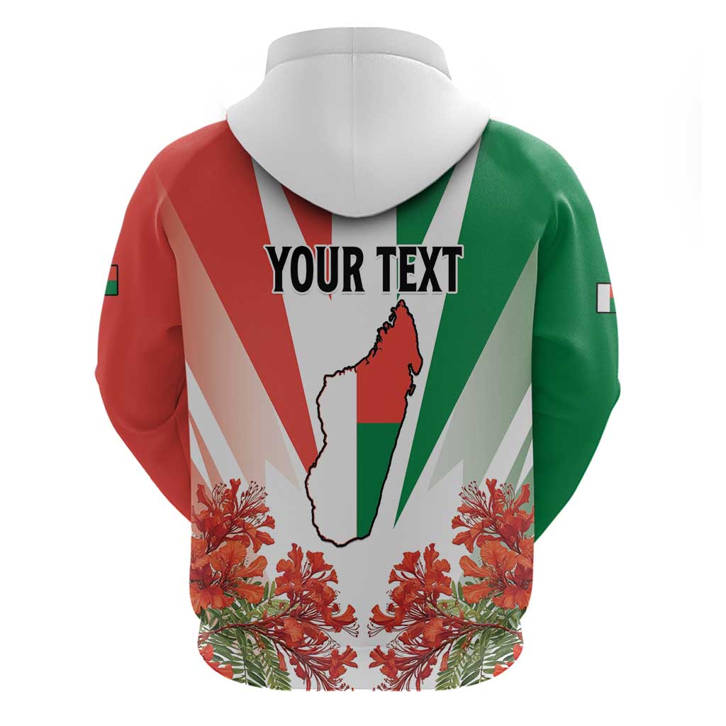 Personalized Madagasikara Zip Hoodie Seal With Poinciana