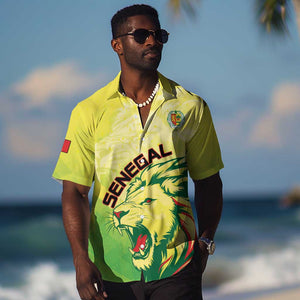 Custom Senegal Lions of Teranga Hawaiian Shirt Rise to Glory