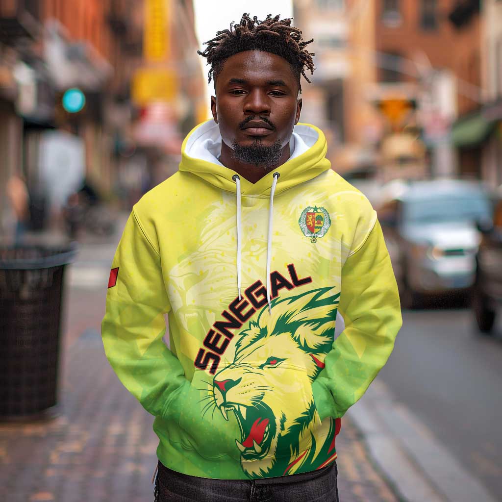 Custom Senegal Lions of Teranga Hoodie Rise to Glory