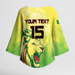 Custom Senegal Lions of Teranga Kimono Sleeve Blouse Rise to Glory