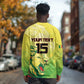 Custom Senegal Lions of Teranga Long Sleeve Shirt Rise to Glory