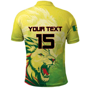 Custom Senegal Lions of Teranga Polo Shirt Rise to Glory