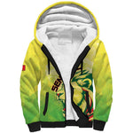 Custom Senegal Lions of Teranga Sherpa Hoodie Rise to Glory