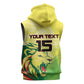 Custom Senegal Lions of Teranga Sleeveless Hoodie Rise to Glory