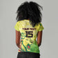Custom Senegal Lions of Teranga Women V-Neck T-Shirt Rise to Glory