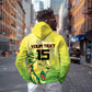 Custom Senegal Lions of Teranga Zip Hoodie Rise to Glory