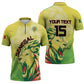 Custom Senegal Lions of Teranga Zipper Polo Shirt Rise to Glory