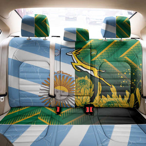South Africa and Argentina Rugby Back Car Seat Cover Sporty Style