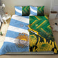 South Africa and Argentina Rugby Bedding Set Sporty Style