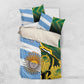 South Africa and Argentina Rugby Bedding Set Sporty Style