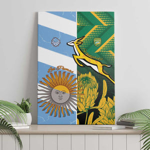 South Africa and Argentina Rugby Canvas Wall Art Sporty Style