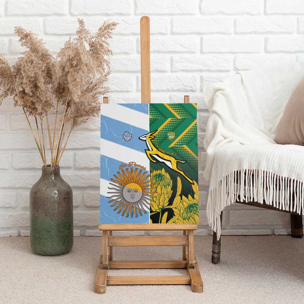 South Africa and Argentina Rugby Canvas Wall Art Sporty Style