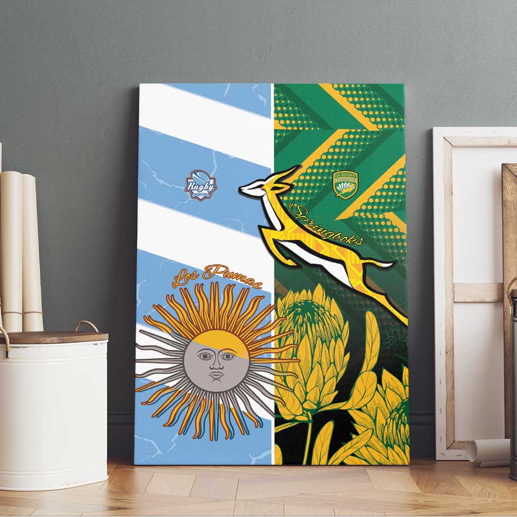 South Africa and Argentina Rugby Canvas Wall Art Sporty Style