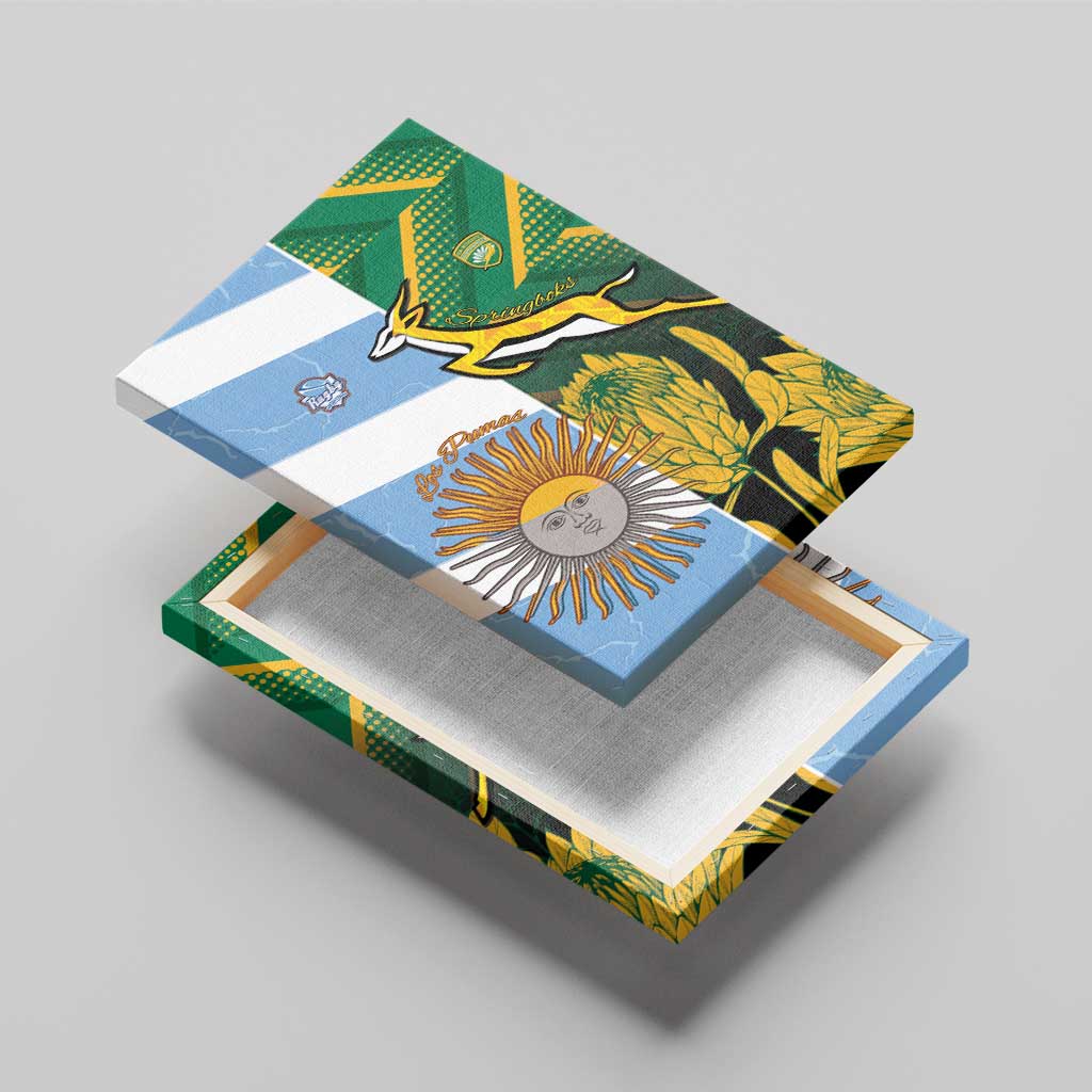 South Africa and Argentina Rugby Canvas Wall Art Sporty Style