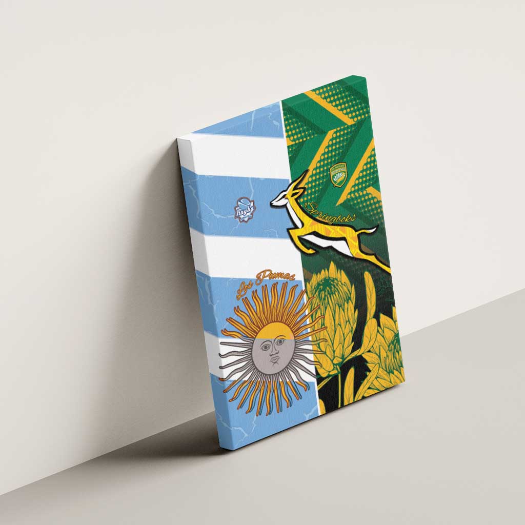 South Africa and Argentina Rugby Canvas Wall Art Sporty Style