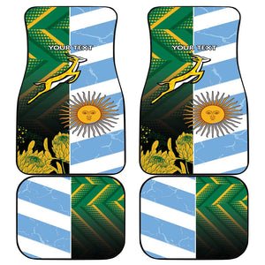 South Africa and Argentina Rugby Car Mats Sporty Style