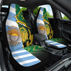 South Africa and Argentina Rugby Car Seat Cover Sporty Style